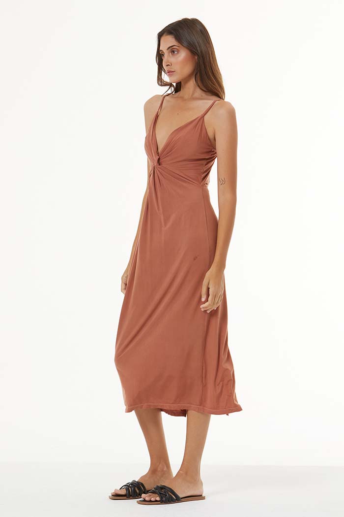Oakley Midi Dress // Nut