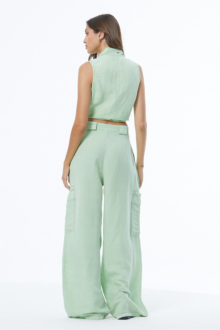 Bar Harbor Wrap Top // Green Fig Pigment ~ NO RETURNS