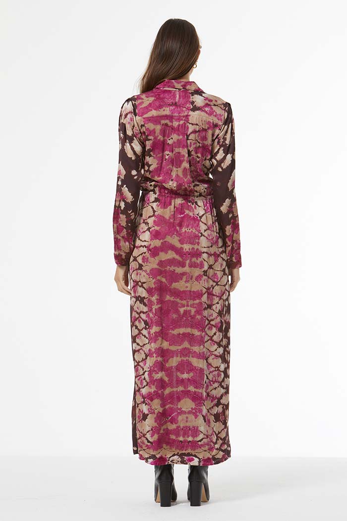 Lennon Shirt Dress w/ Beads // Wild Orchid Boa Wash
