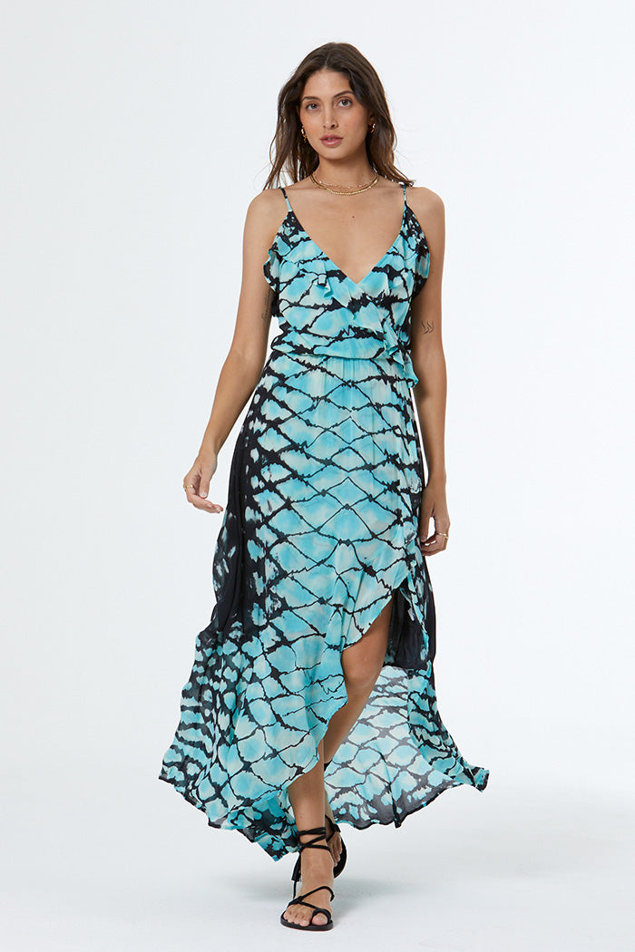 Katelyn Dress // Blue Lagoon Boa Wash