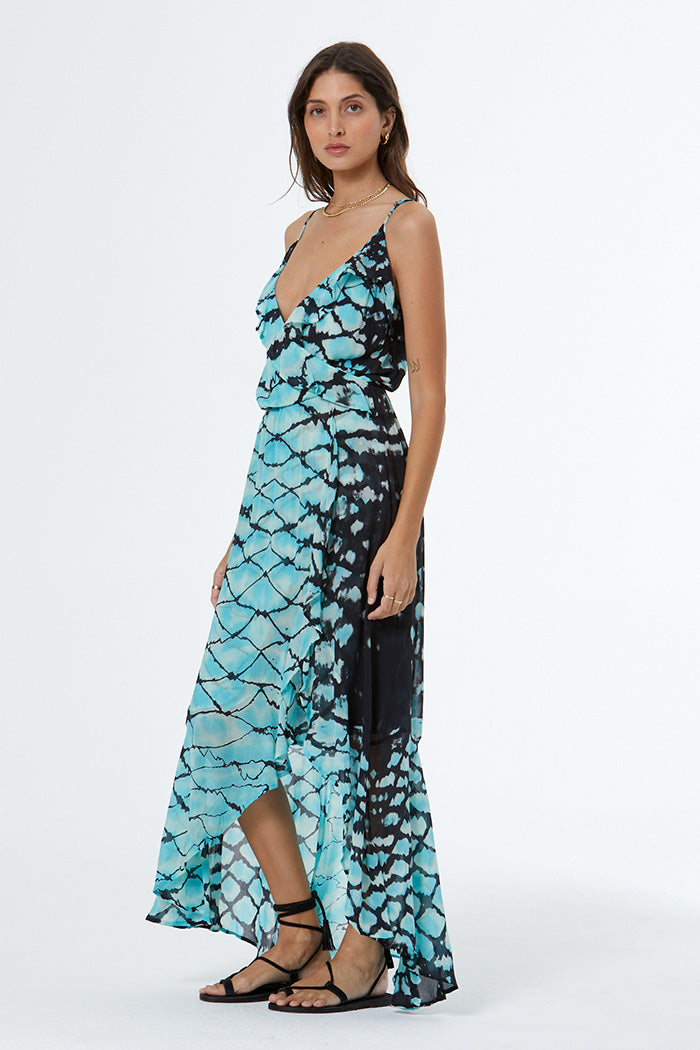 Katelyn Dress // Blue Lagoon Boa Wash
