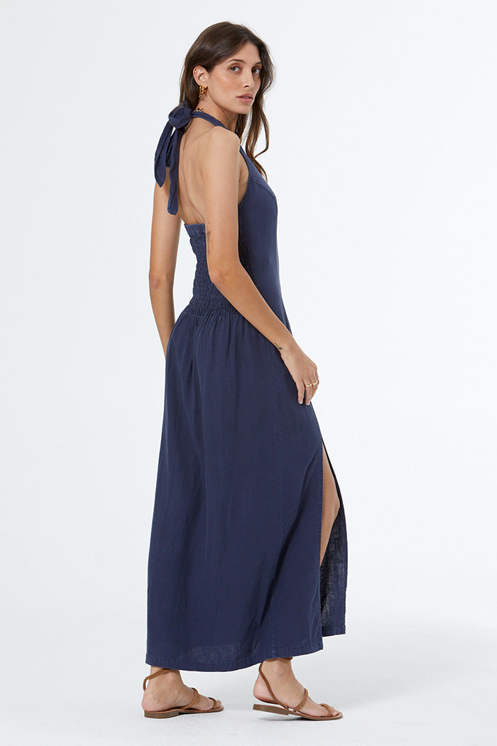 Christina Halter Dress // Vintage Indigo Pigment