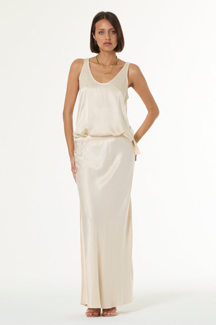 Flossie Maxi Skirt // Oyster