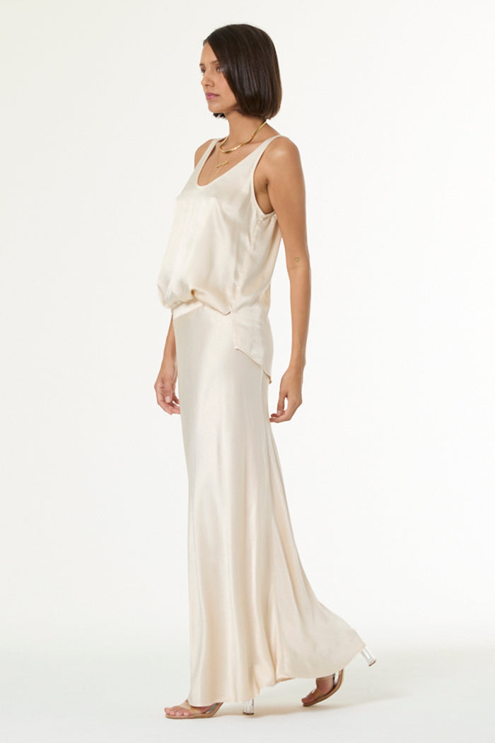 Flossie Maxi Skirt // Oyster