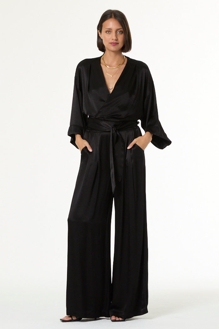 Bina Pleated Pant // Black