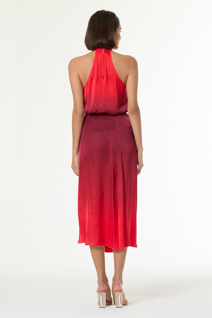 Rory Halter Top // Dark Ruby Ombre