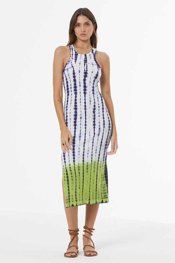 Iggy Rib Midi Dress // Dusk Navy Bamboo Dip Wash