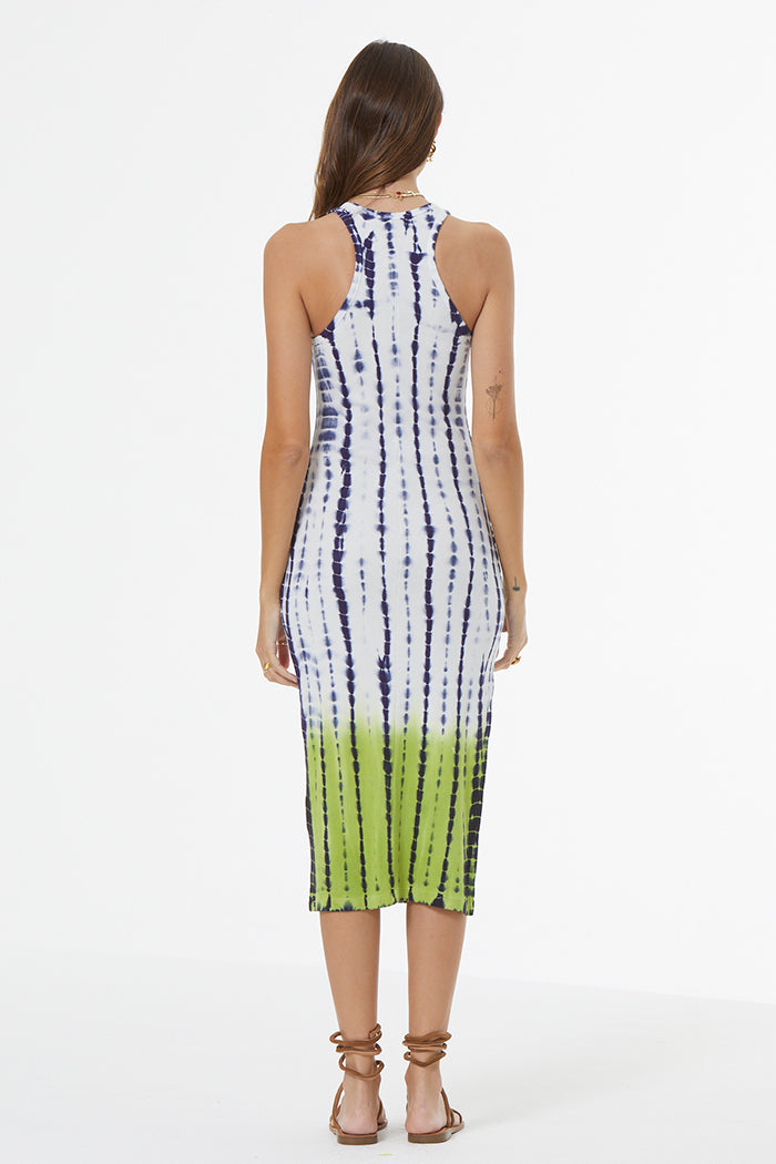 Iggy Rib Midi Dress // Dusk Navy Bamboo Dip Wash