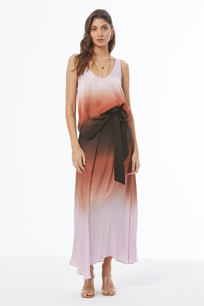Arla Maxi Wrap Skirt // Antique Violet Ombre