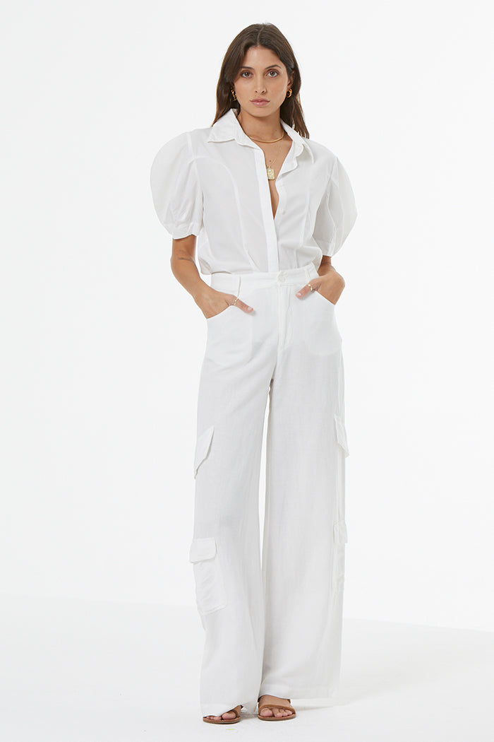 Omar Cargo Pant // Bone