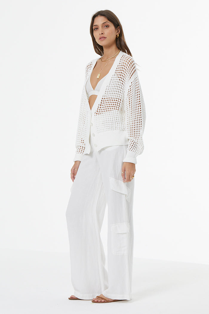 Bradshaw Crochet Cardi // Bone
