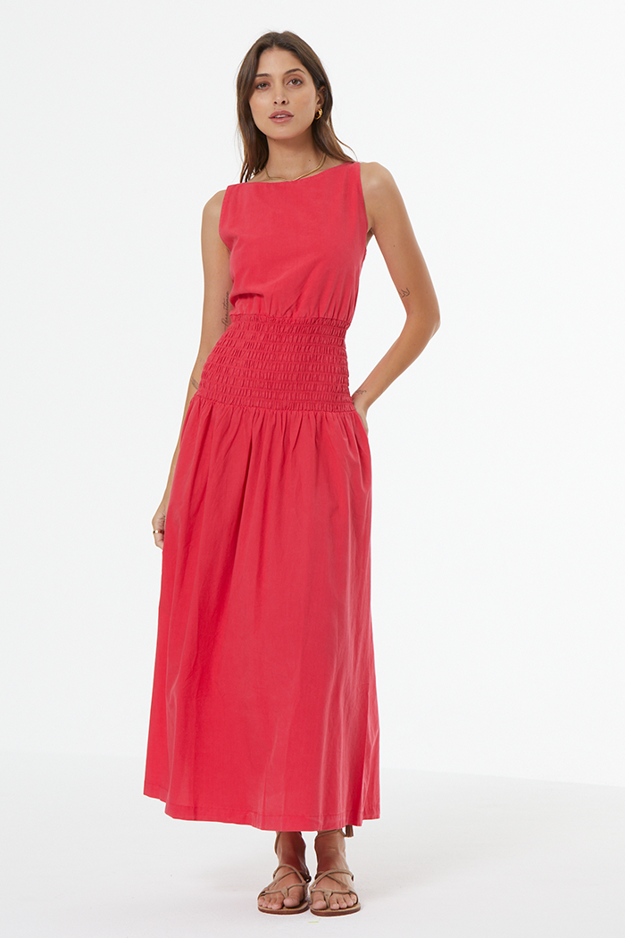 Leela Dress // Red Fuchsia