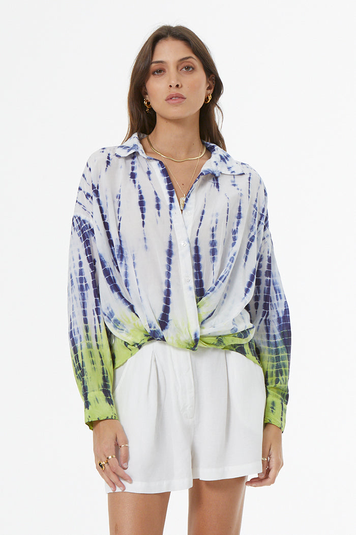 Tourist Voile Top // Dusk Navy Bamboo Dip Wash