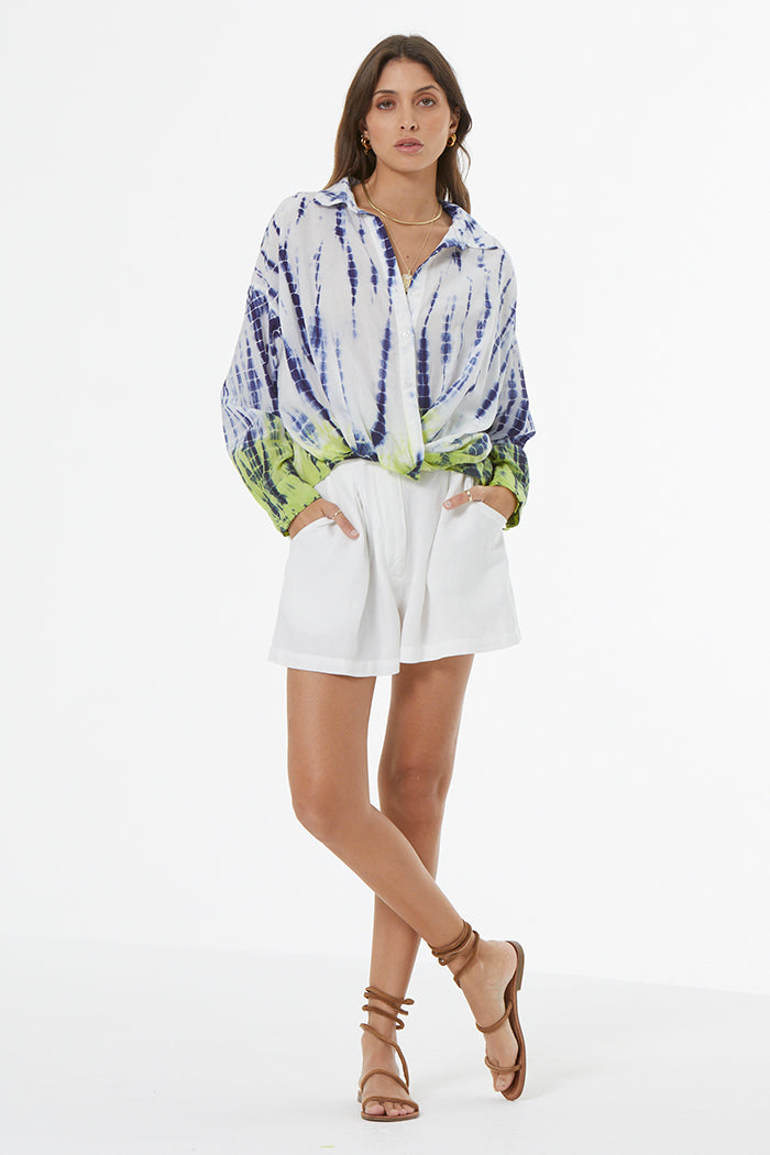 Tourist Voile Top // Dusk Navy Bamboo Dip Wash
