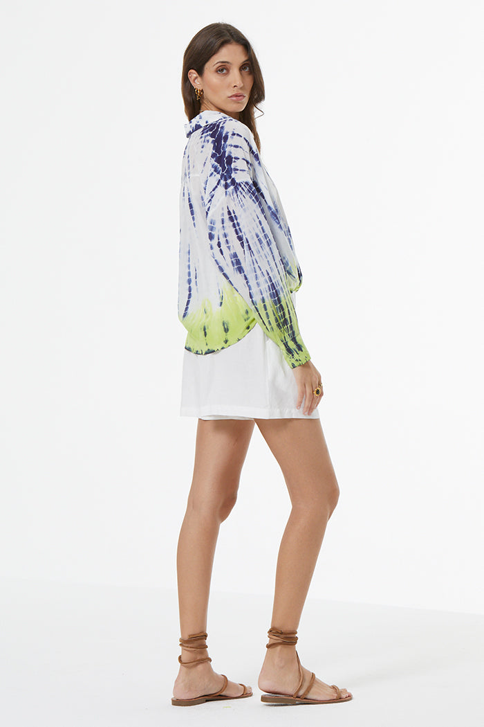 Tourist Voile Top // Dusk Navy Bamboo Dip Wash