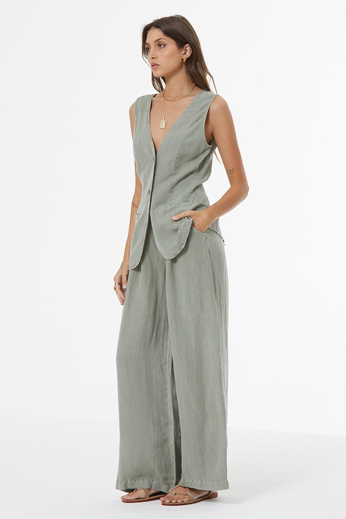 Hope Trouser // Seagrass Pigment