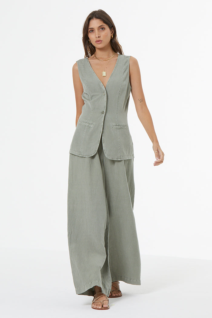 Hope Trouser // Seagrass Pigment