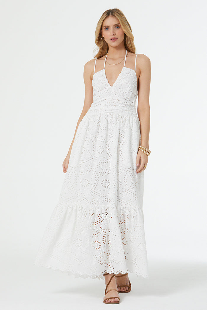 Tally Eyelet Dress // Bone