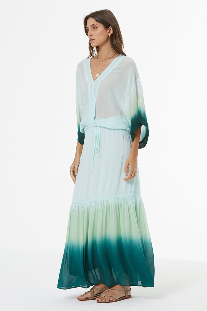 Tia Chiffon Top // Rainforest Ombre