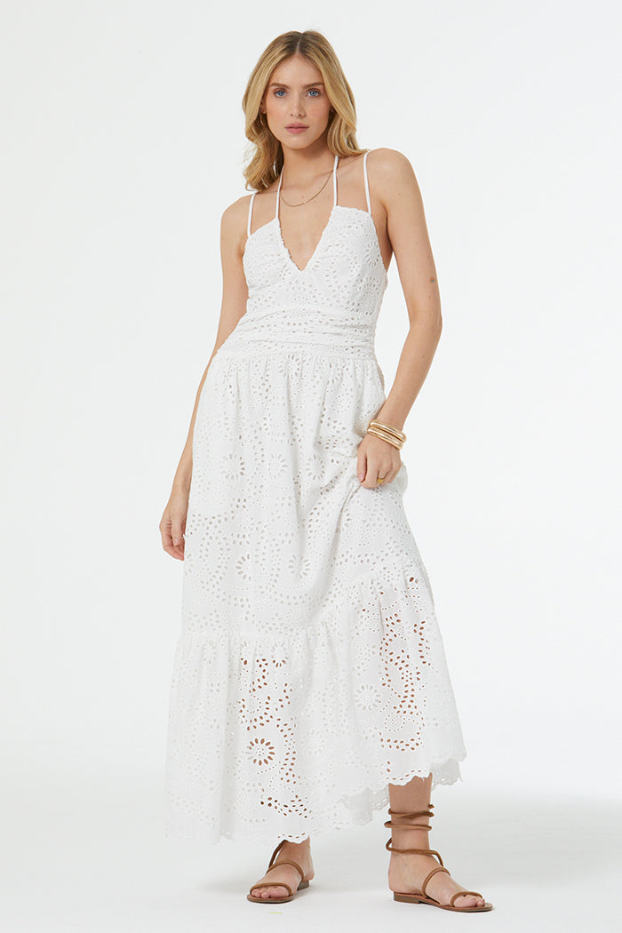 Tally Eyelet Dress // Bone