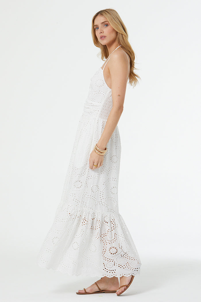 Tally Eyelet Dress // Bone