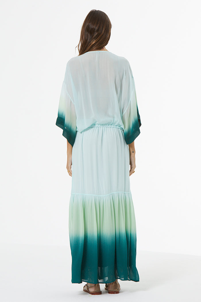 Tia Chiffon Top // Rainforest Ombre