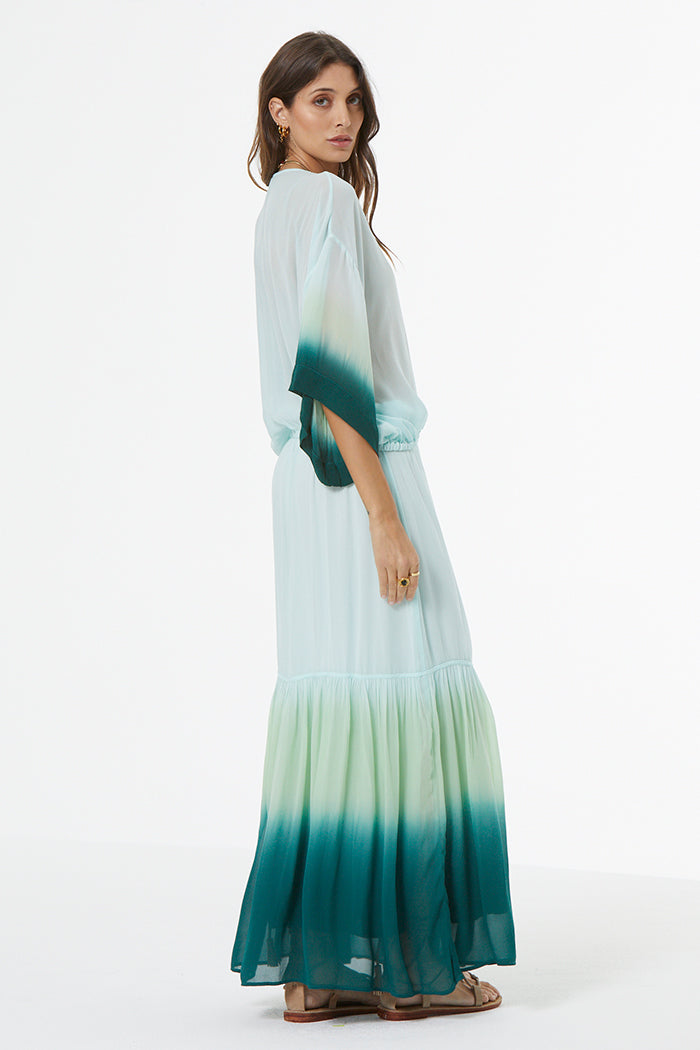 Tia Chiffon Top // Rainforest Ombre