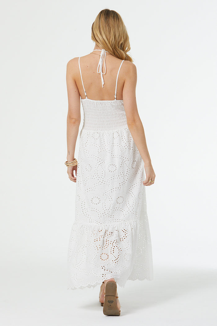 Tally Eyelet Dress // Bone