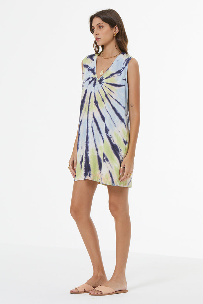 Hoku Dress // Cornflower Octopi Wash