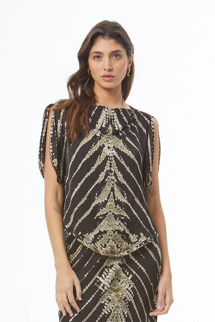 Rumi Top // Black Savannah Wash