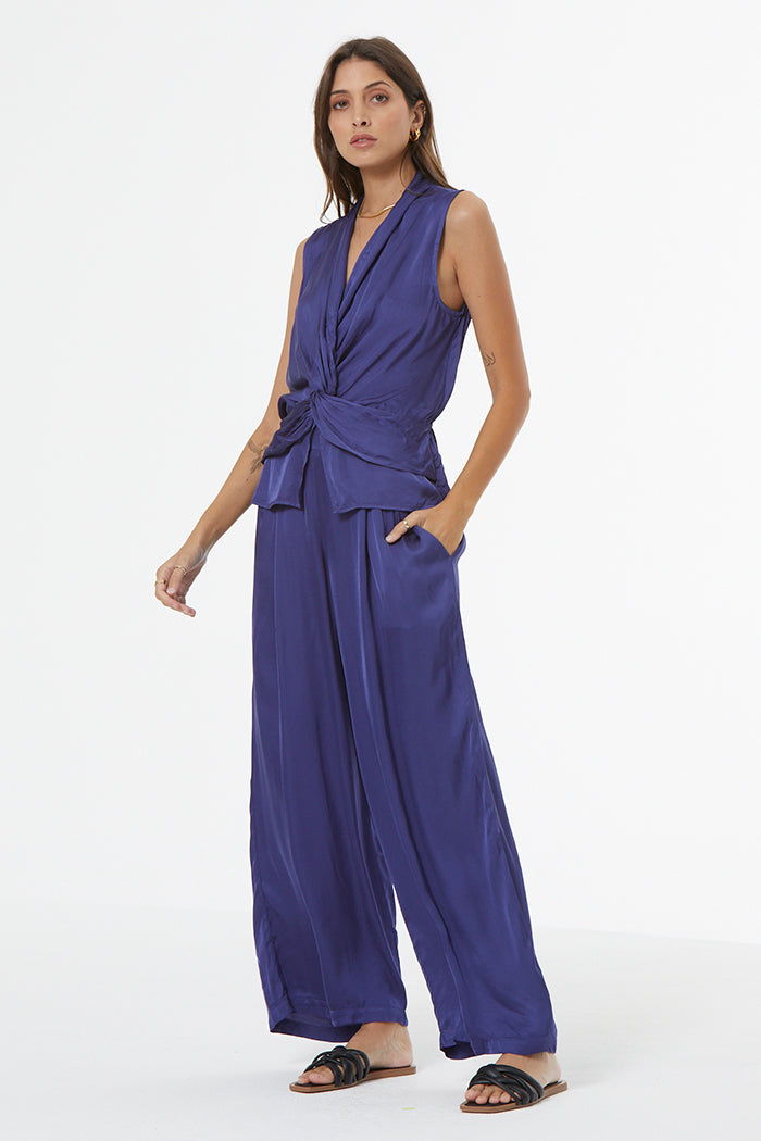 Laurie Draped Vest // Dusk Navy