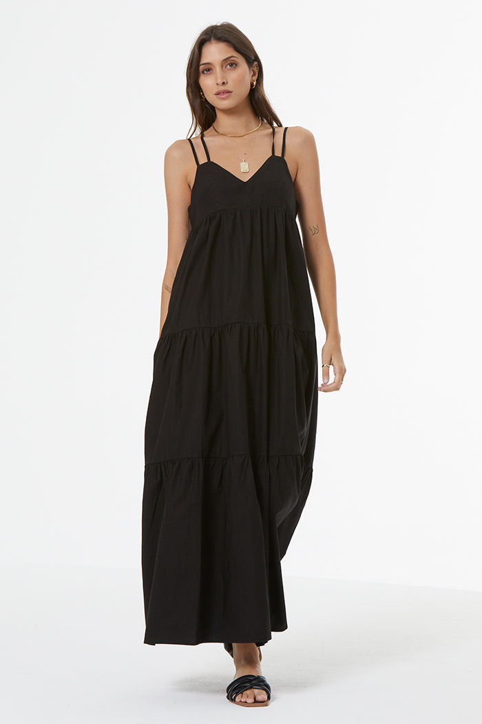 Patio Poplin Dress // Black
