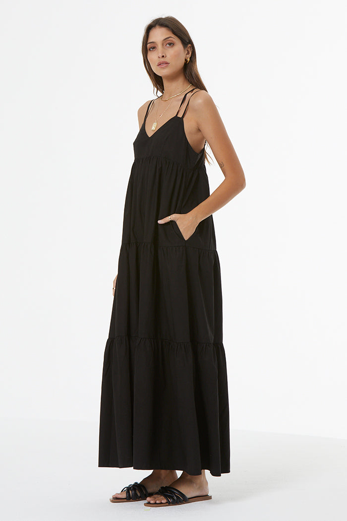 Patio Poplin Dress // Black