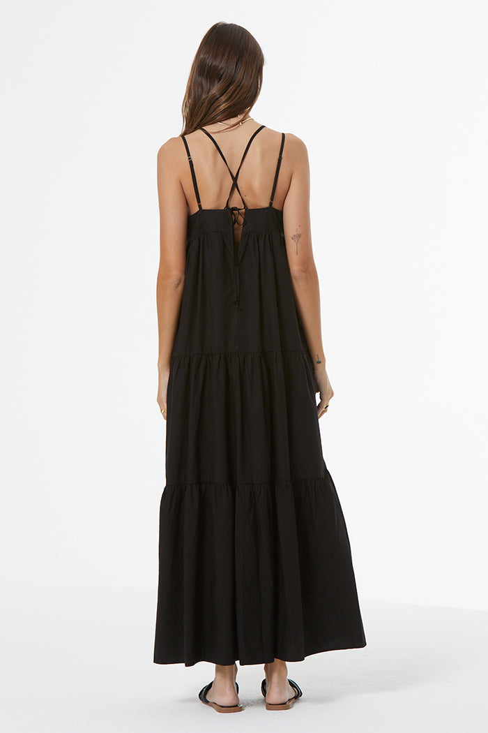 Patio Poplin Dress // Black