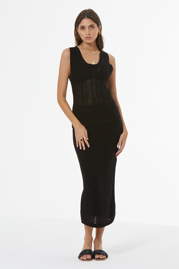 Jaro Crochet Top // Black