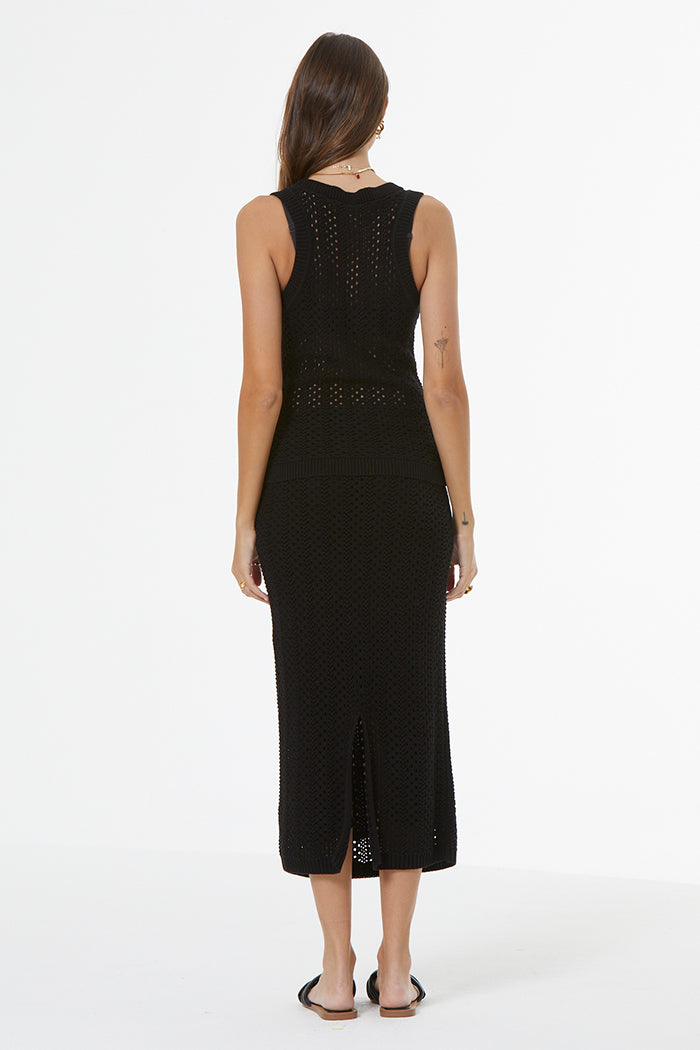 Jaro Crochet Top // Black