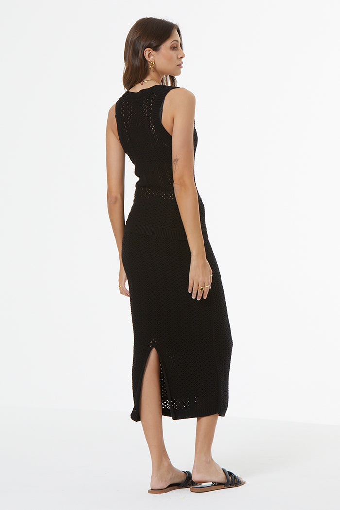 Jaro Crochet Skirt // Black