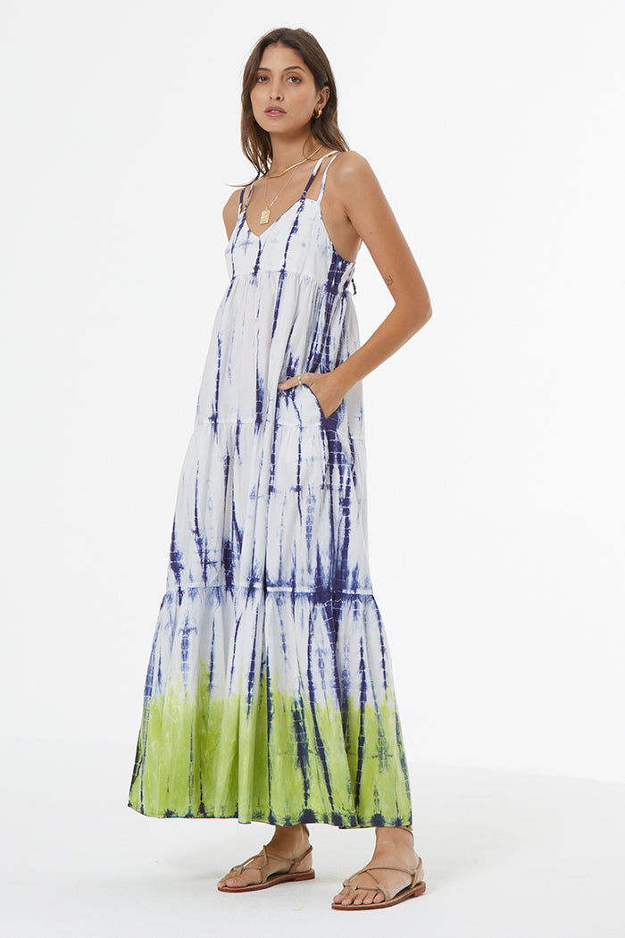Patio Poplin Dress // Dusk Navy Bamboo Dip Wash