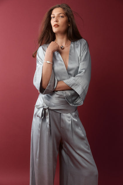 Mira Top // Silver – Young Fabulous & Broke