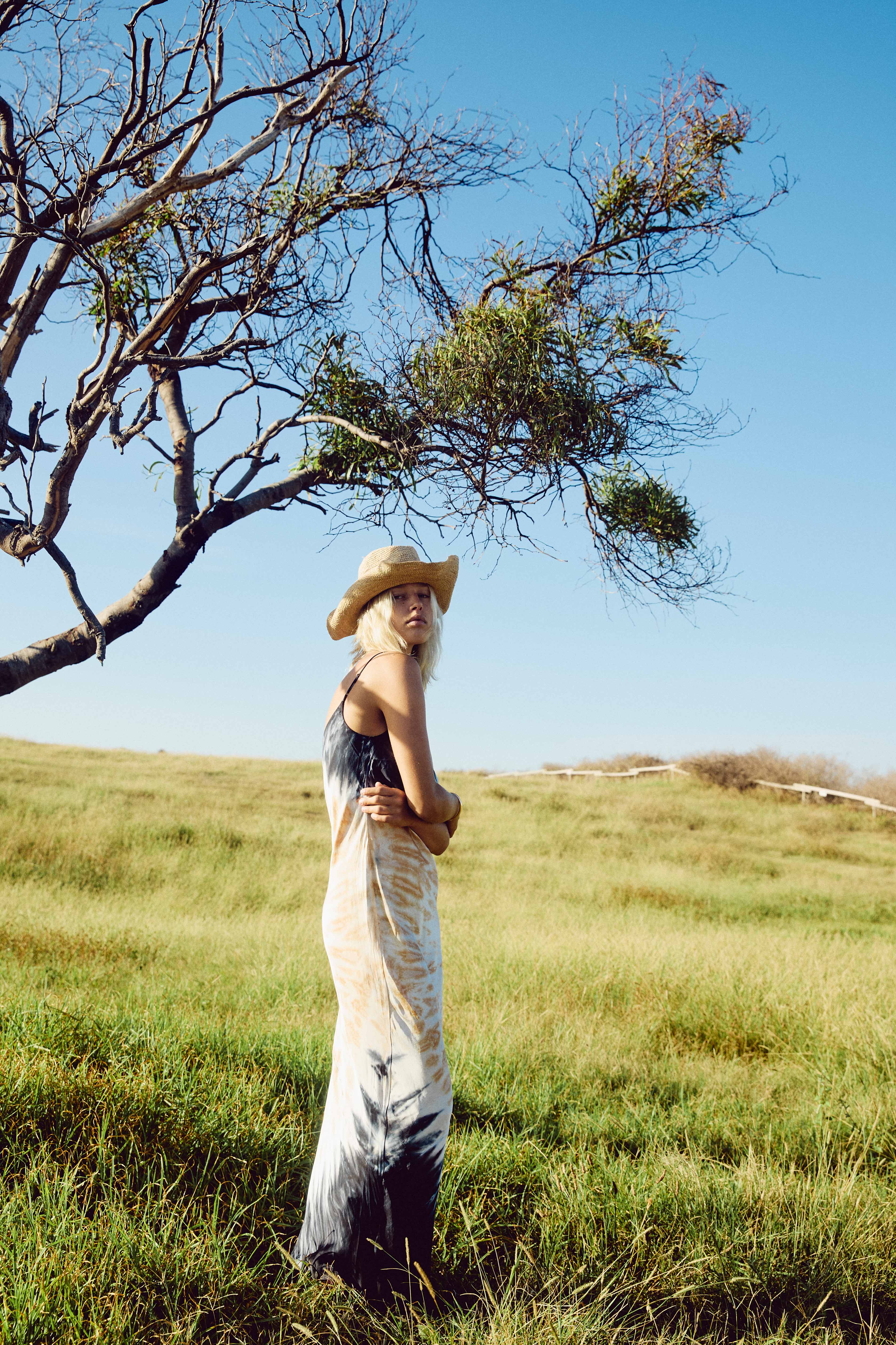 Tori Maxi Slip Dress // Sunbaked Spiral Wash