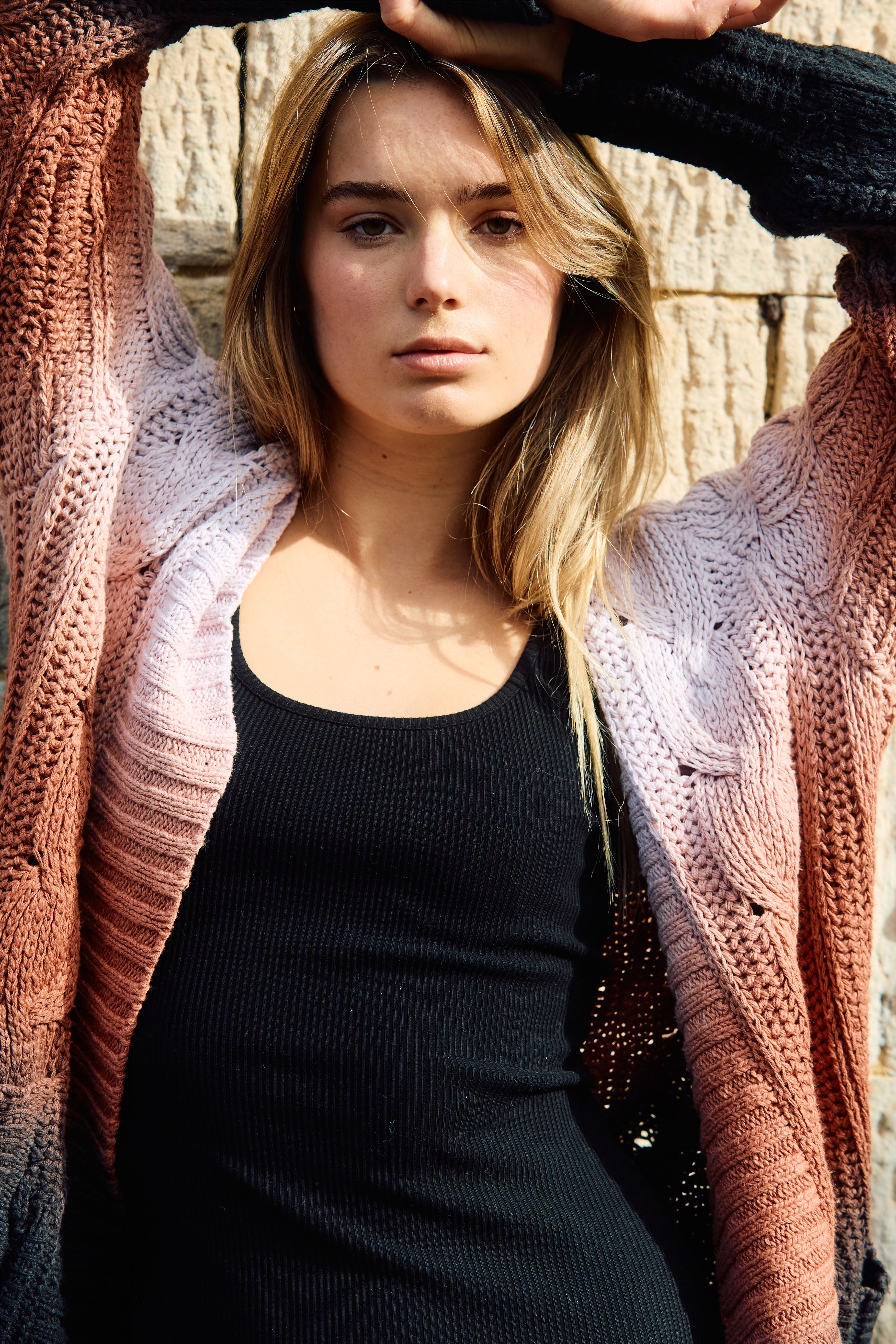 Jimmy Cable Cardi // Antique Violet Ombre