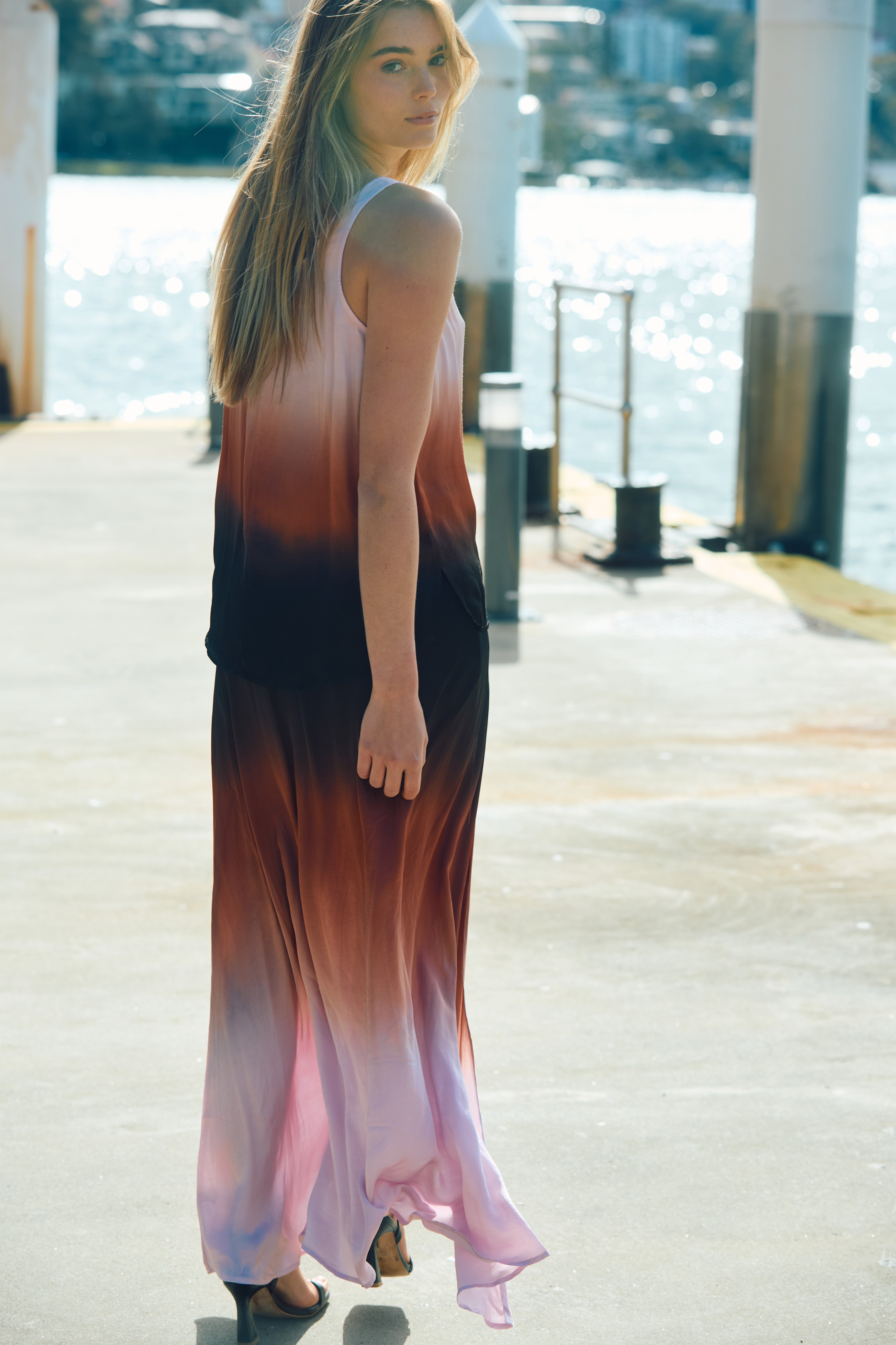 Nari Tank // Antique Violet Ombre