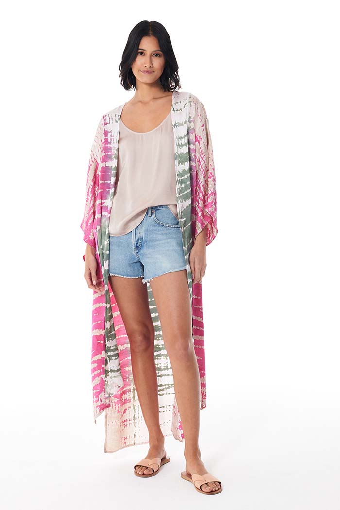 Koa Kimono // Pink Flash Reef Wash