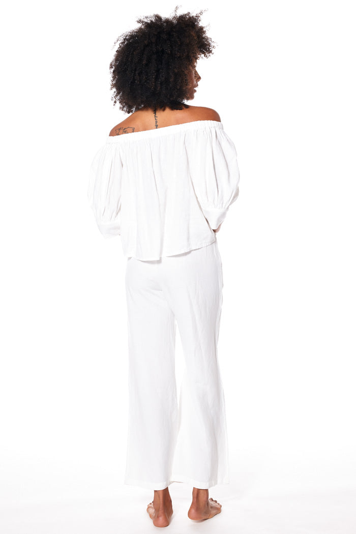 Track Linen Pant // Bone