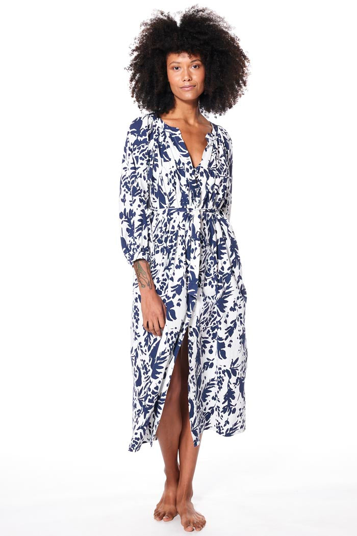 Napa Printed Dress & Bralette // Washed White Print ~ NO RETURNS