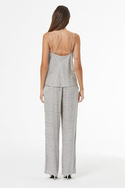 Reed Cheetah Jacquard Pant // Silver