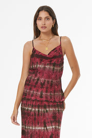 Emmet Cheetah Jacquard Tank // Garnet Cuba Wash