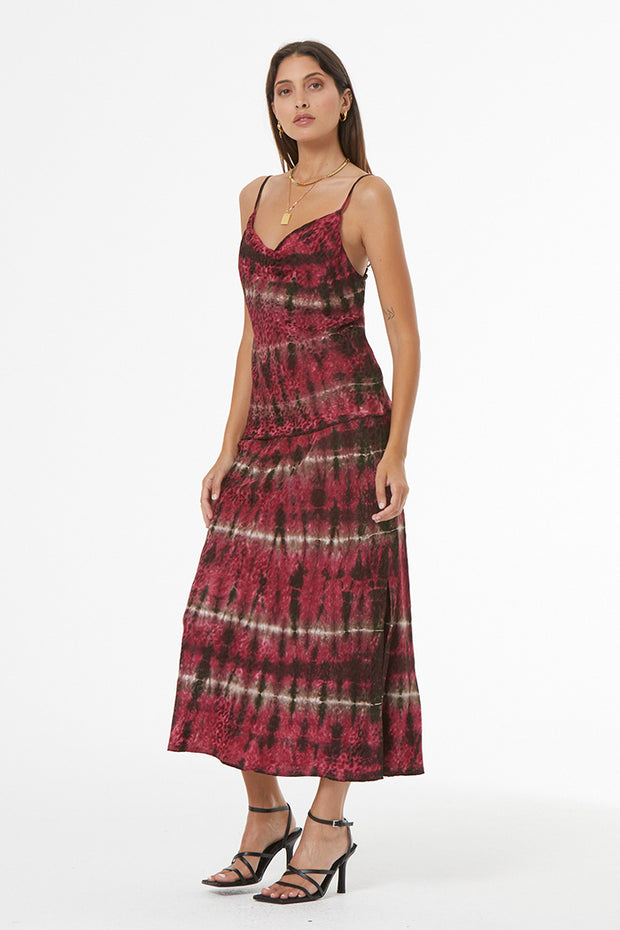 Felicity Cheetah Jacquard Skirt // Garnet Cuba Wash