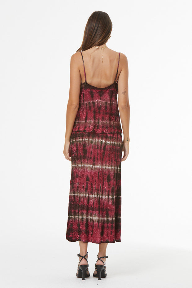 Felicity Cheetah Jacquard Skirt // Garnet Cuba Wash