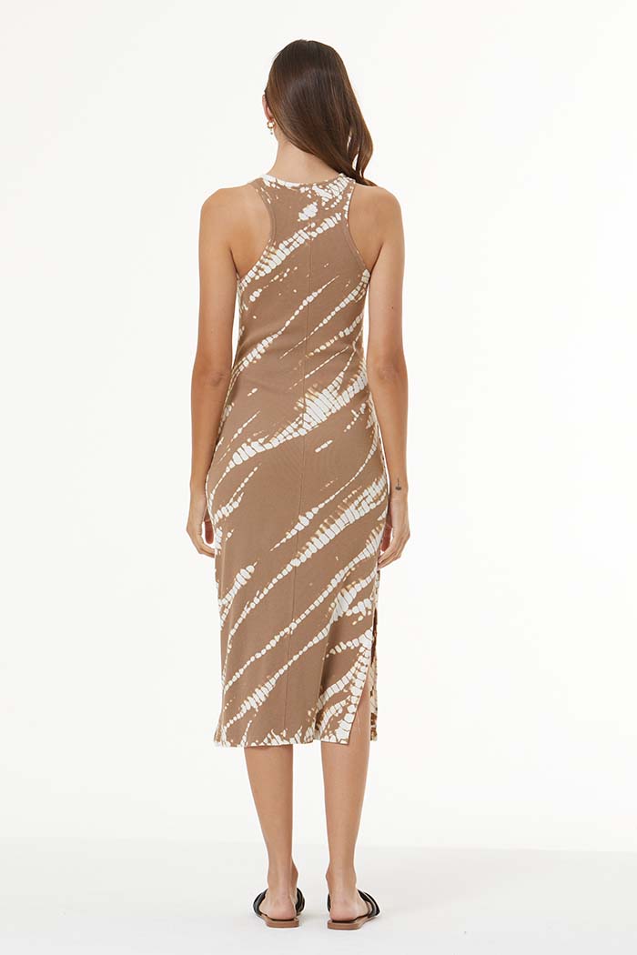 Iggy Rib Midi Dress // Shiitake Desert Wash – Young Fabulous